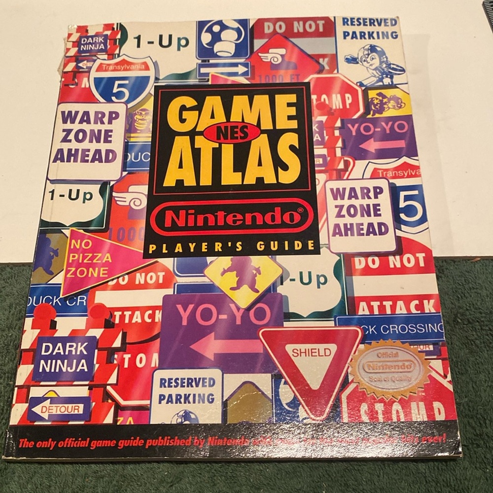 Vintage 1991 Nintendo NES Game Atlas Player’s Guide in used but good condition